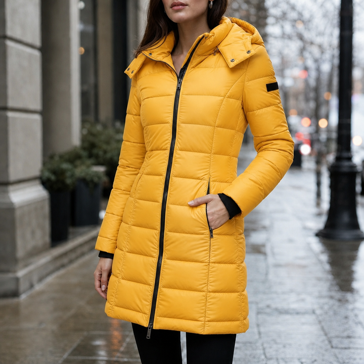 Emilia | Gesteppter Wintermantel mit Kapuze