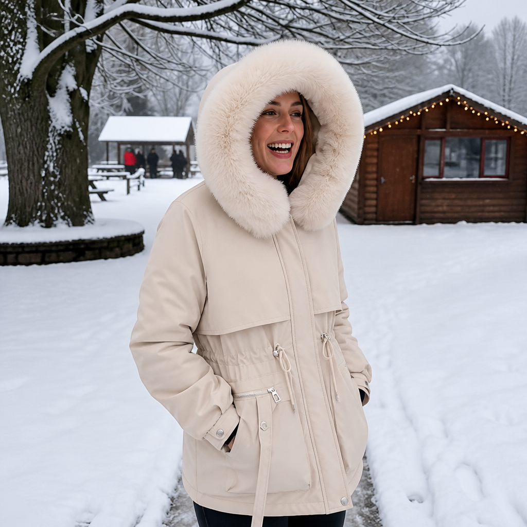 Charlotte | Gefütterte Winterjacke mit Kapuze