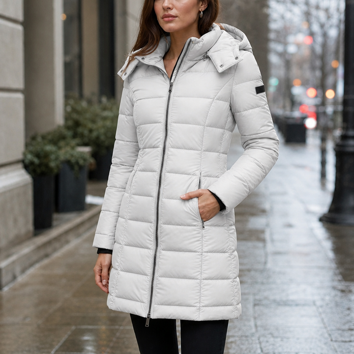 Emilia | Gesteppter Wintermantel mit Kapuze