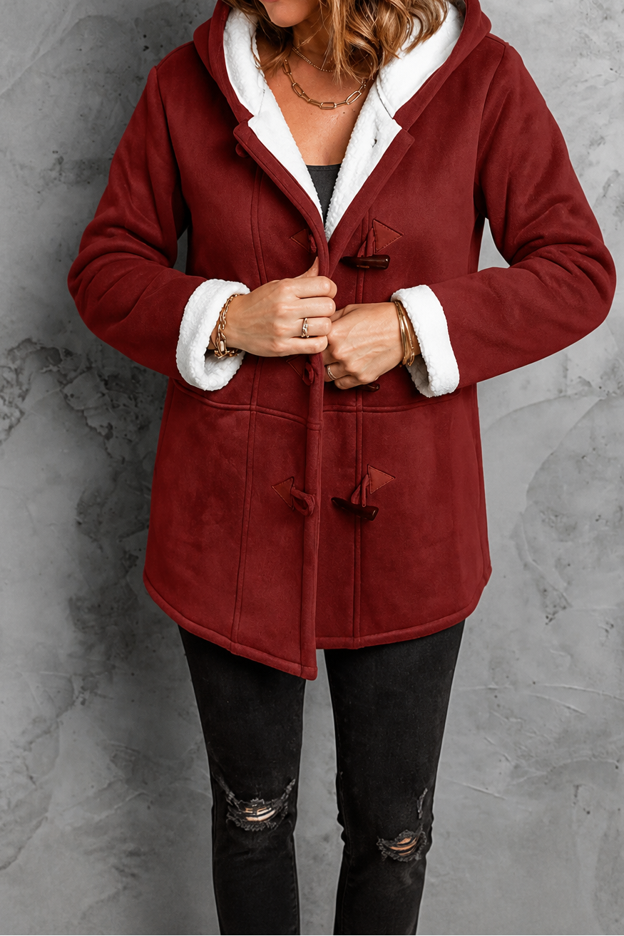 Miriam | Dufflecoat mit Teddyfutter und Knebelverschlüssen