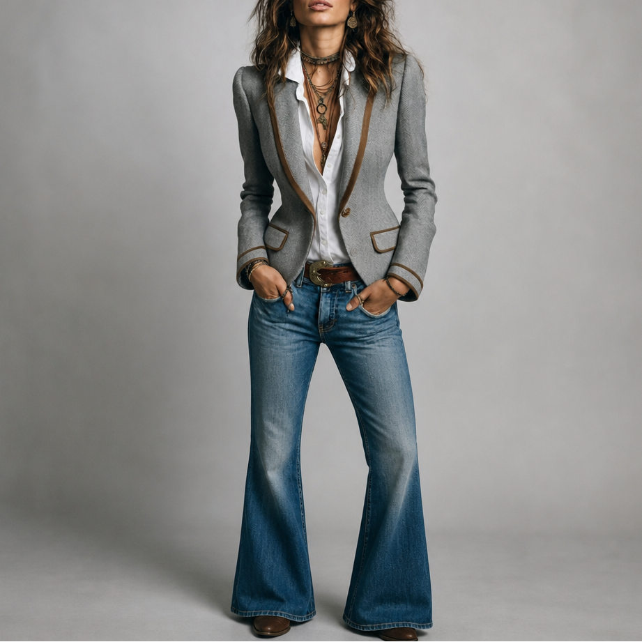 Alina | Taillierter Blazer mit edler Struktur