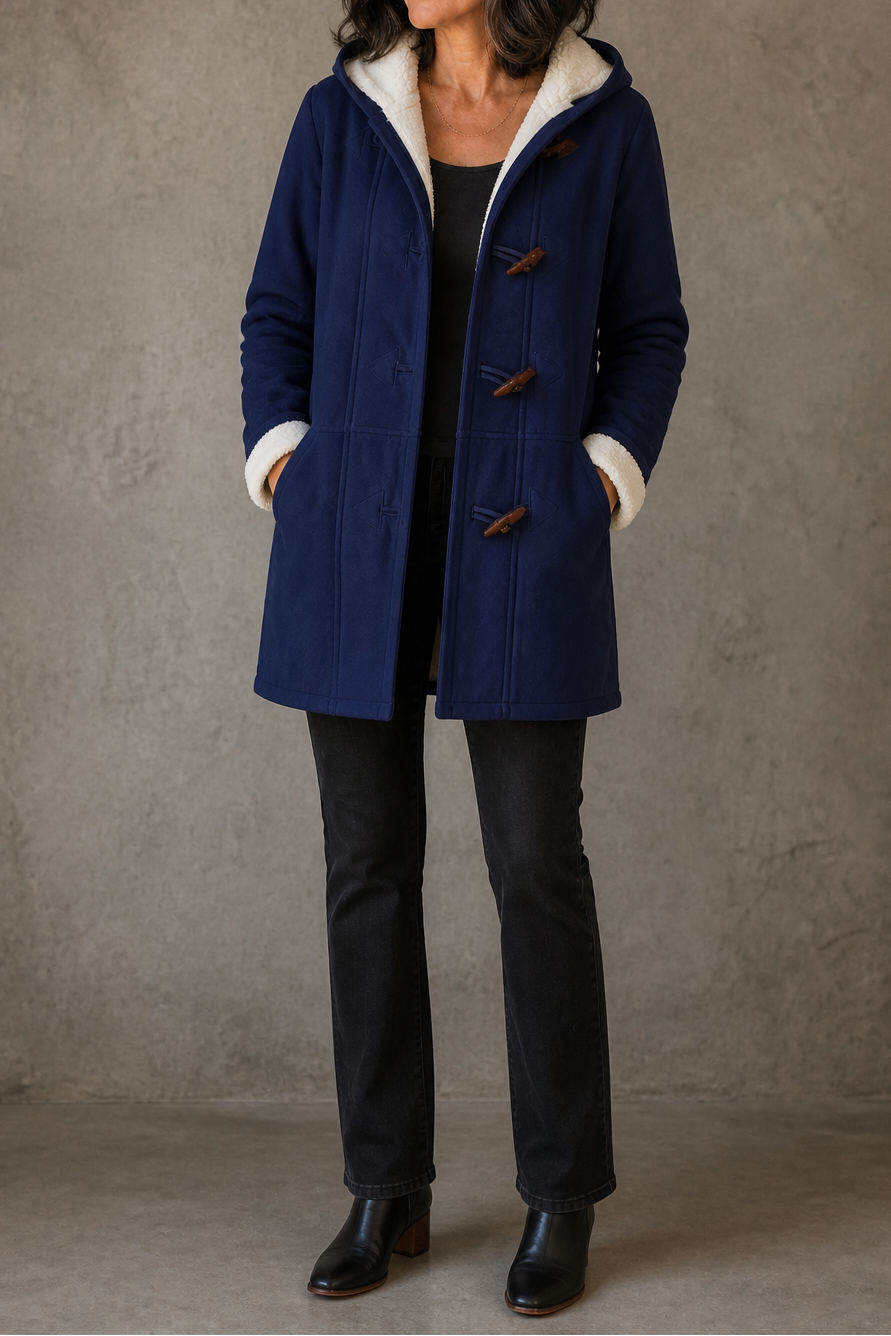 Miriam | Dufflecoat mit Teddyfutter und Knebelverschlüssen