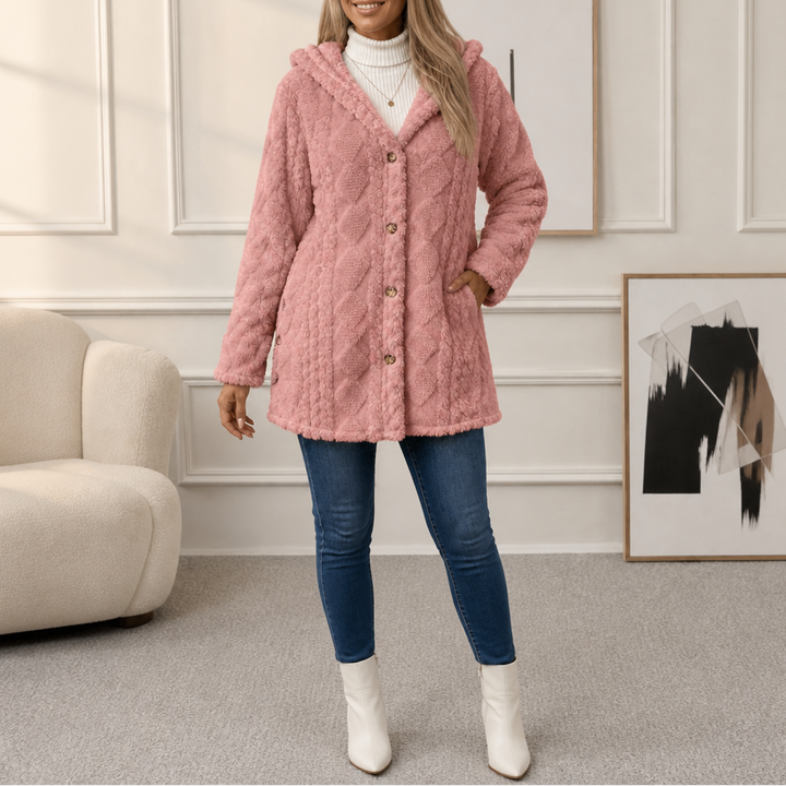 Livia | Kuschelige Strickjacke mit Kapuze