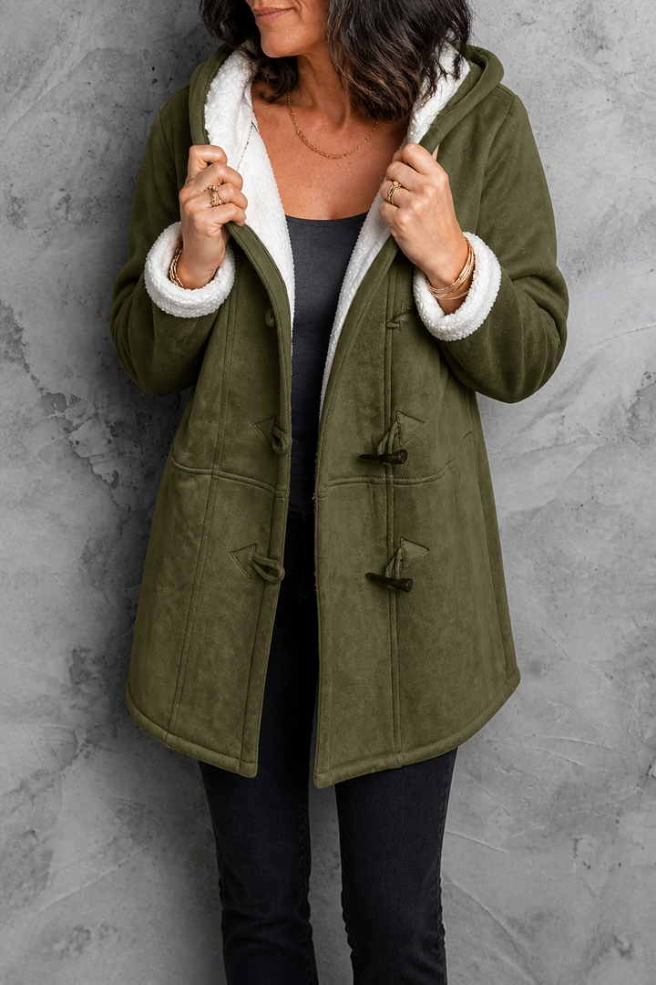 Annelie | Gefütterter Dufflecoat mit Kapuze