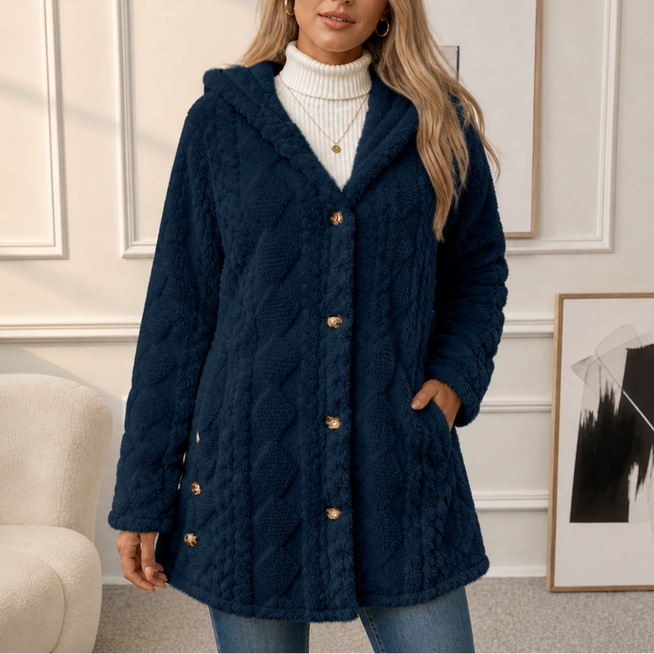 Livia | Kuschelige Strickjacke mit Kapuze
