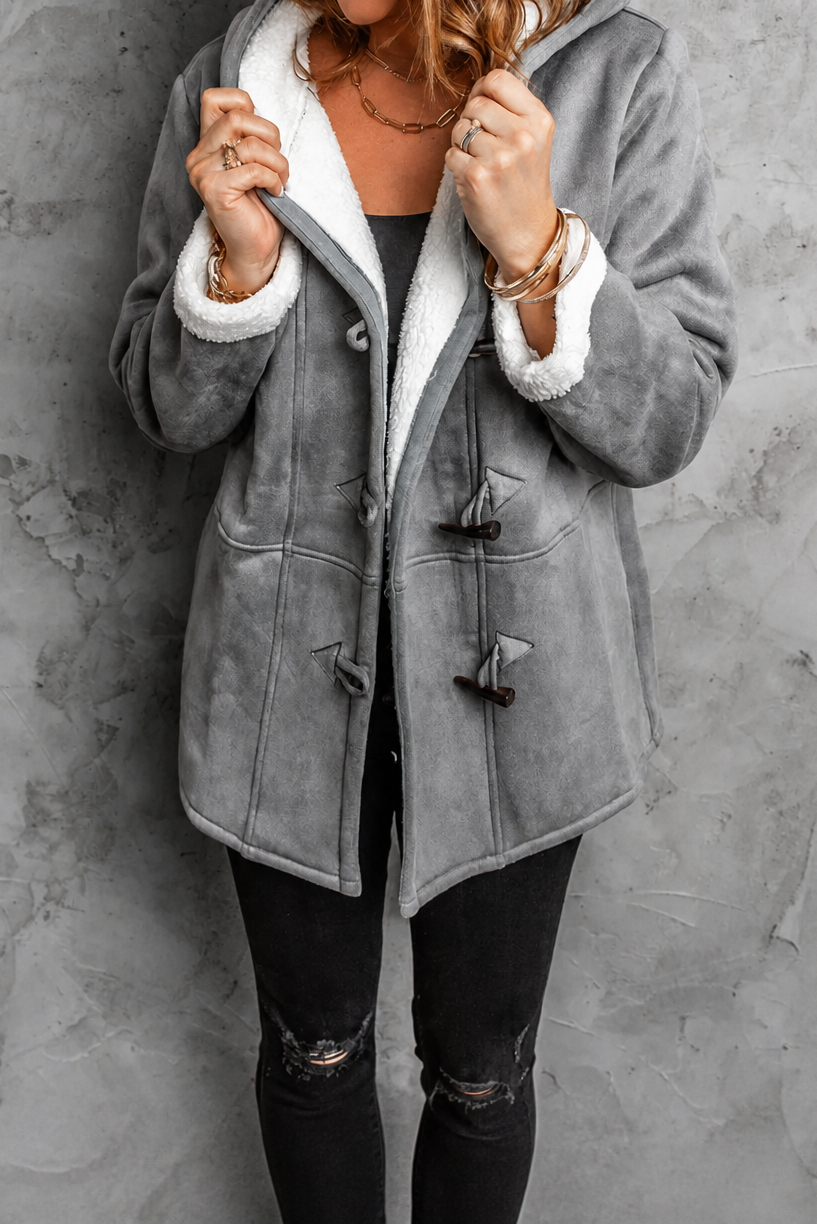 Miriam | Dufflecoat mit Teddyfutter und Knebelverschlüssen