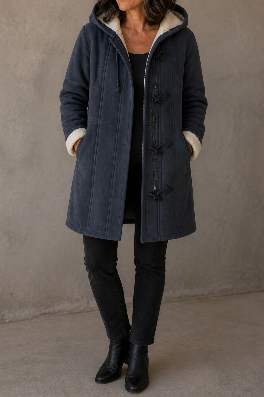 Annelie | Gefütterter Dufflecoat mit Kapuze