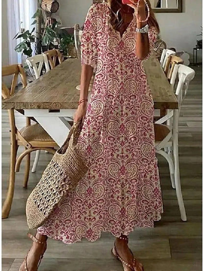 Michaela - Boho Kleid mit Bauchbedeckung für einen entspannten Look