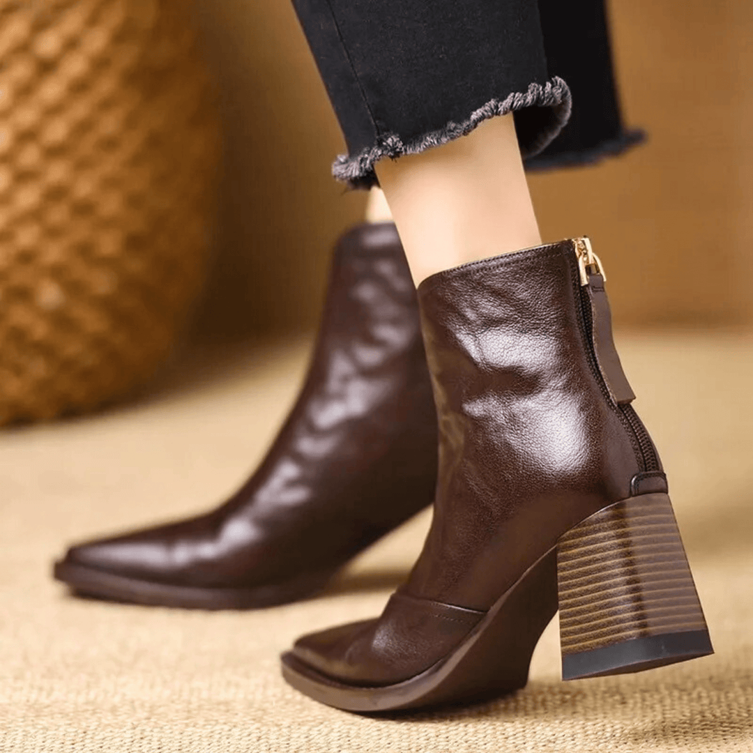 Claudia | Elegante Stiefeletten mit mittelhohem Absatz