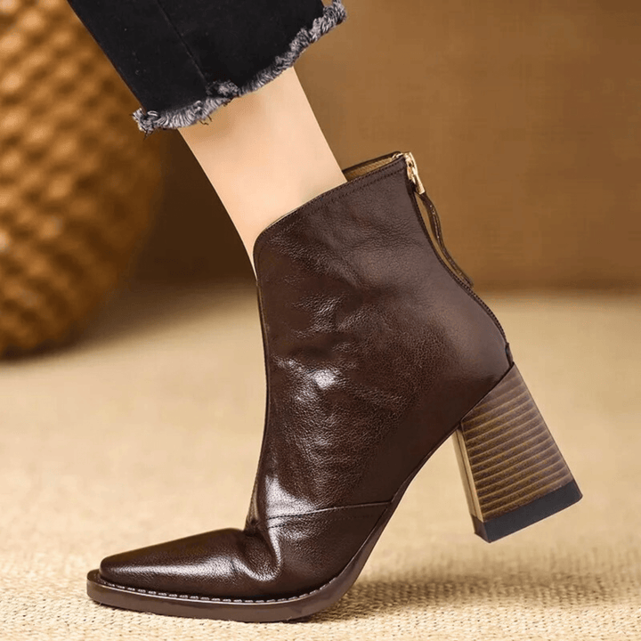 Claudia | Elegante Stiefeletten mit mittelhohem Absatz
